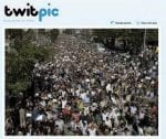 twitpic_iran Δημοσιευμένο στο Twitter στιγμιότυπο από ιρανικές διαδηλώσεις