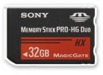 Memory Stick PRO HG Duo HX Memory Stick PRO HG Duo HX