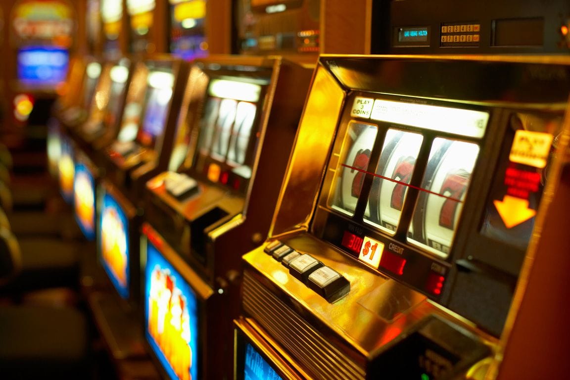 Row of slot machines