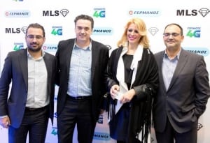 Ο κ. Χριστόφορος Μποζατζίδης, Υποδιευθυντής Channel Marketing και Αγορών Ομίλου ΟΤΕ, ο κ. Στάθης Κυριακόπουλος, Εμπορικός Διευθυντής της MLS, η κα Bίκυ Καματάκη, Vice President της MLS και ο κ. Αλέξανδρος Ντάβος, Διευθυντής Retail Marketing Ομίλου ΟΤΕ.