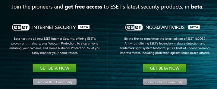 eset beta