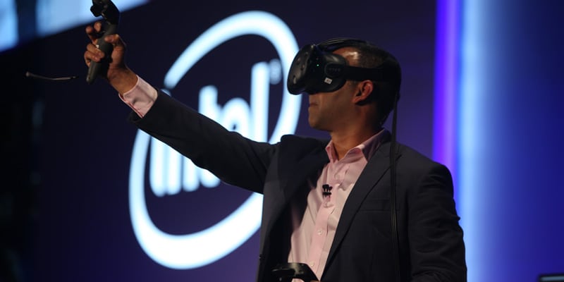 Navin Shenoy talks gaming and virtual reality at Computex with the launch of the Intel® Core i7 Extreme Edition. At Computex 2016, Intel showcases how boundaries of computing are expanding as billions of smart and connected devices deliver new experiences, data-rich services and breakthrough insights. Computex is May 31 to June 4, 2016, in Taipei, Taiwan. (Credit: Intel Corporation)