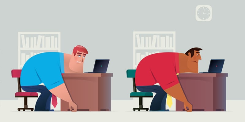 tired at office